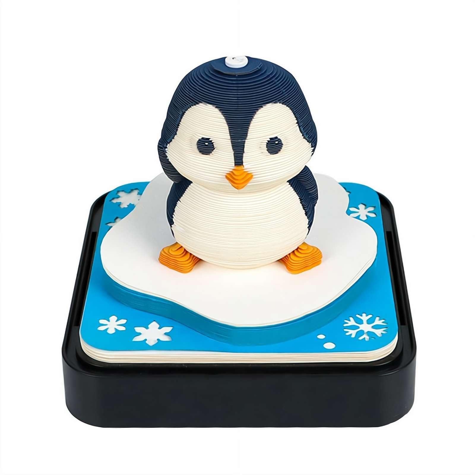 Amazon | ペンギン 3Dカレンダー 2026 立体カレンダー 3D付箋 便利貼り